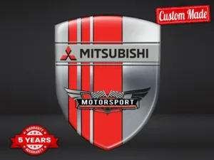 Mitsubishi Adesivi Lunotto Auto Racing Lusso Regolabili